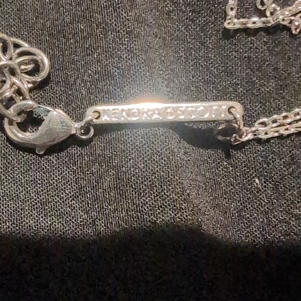 Kendra Scott Double Layer Butterfly Necklace, Silver - Picture 5 of 5